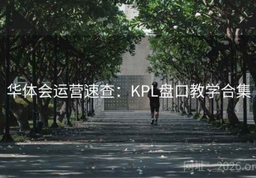 华体会运营速查：KPL盘口教学合集