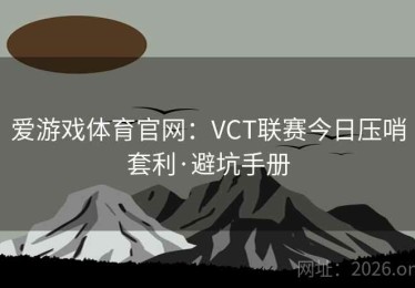 爱游戏体育官网：VCT联赛今日压哨套利·避坑手册