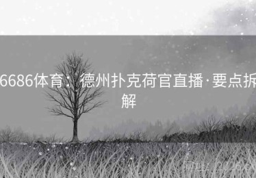 6686体育：德州扑克荷官直播·要点拆解