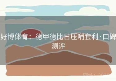 好博体育：德甲德比日压哨套利·口碑测评