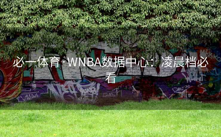必一体育·WNBA数据中心：凌晨档必看