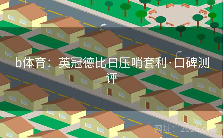 b体育：英冠德比日压哨套利·口碑测评