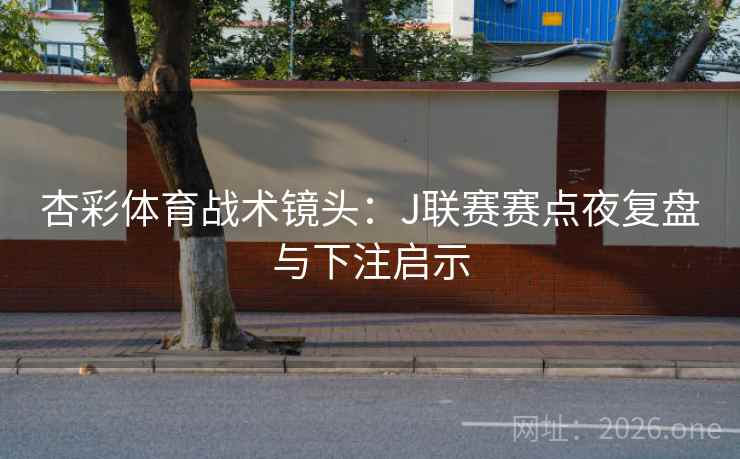 杏彩体育战术镜头：J联赛赛点夜复盘与下注启示