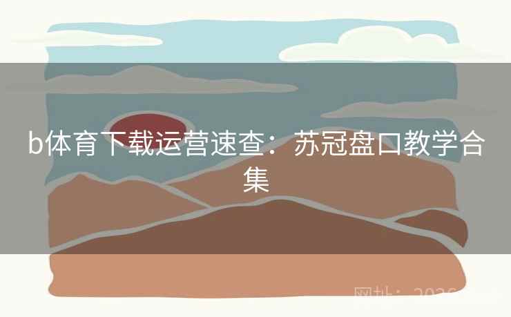 b体育下载运营速查：苏冠盘口教学合集