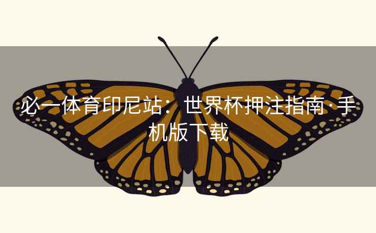 必一体育印尼站:世界杯押注指南·手机版下载 必一体育印尼站:世界杯押注指南·手机版下载