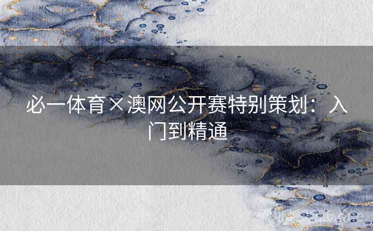 必一体育×澳网公开赛特别策划:入门到精通 必一体育×澳网公开赛特别策划:入门到精通